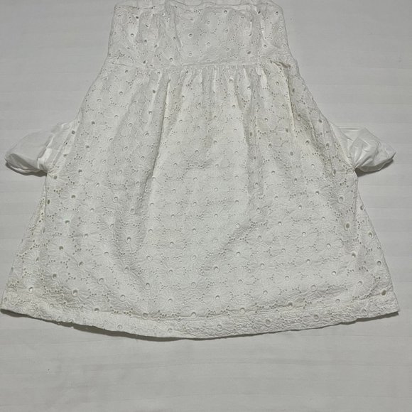 American Eagle White Strapless Dress Size 6 - Picture 7 of 8